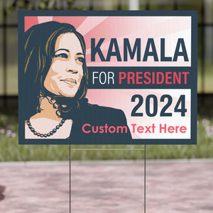 Kamala For President 2024 Yard Sign | Kamala Harris 2024 Yard Sign | Democrat Yard Sign T1244 - KH2