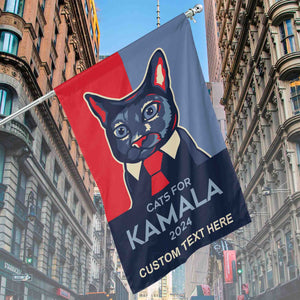 Cats For Kamala Flag | Kamala Harris 2024 Flag | Democrat House Flag Garden Flag T1247 - KH2