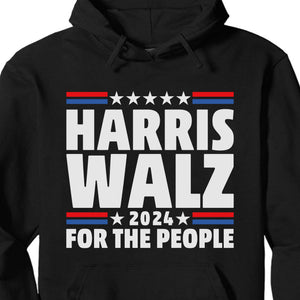 Harris Walz For The People | Kamala Harris 2024 Shirt | Tim Walz Shirt | Democrat Shirt Dark T1251 - KH2