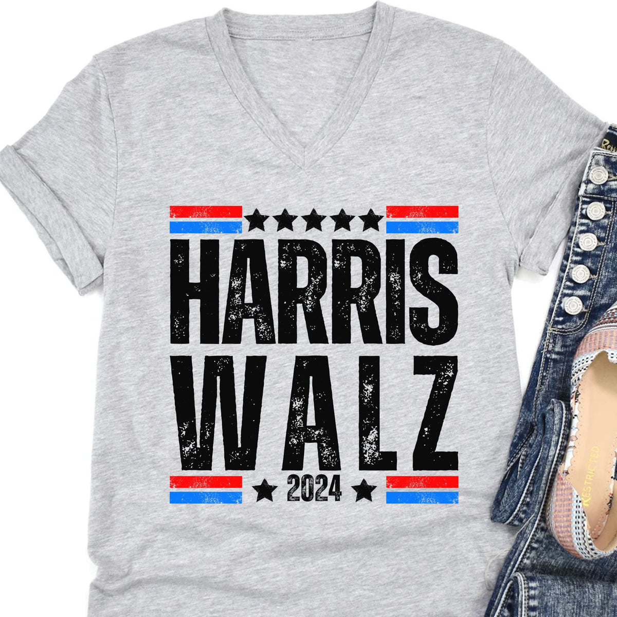 Harris Walz 2024 Shirt | Kamala Harris 2024 Shirt | Tim Walz Shirt | Democrat Shirt Bright T1252 - KH2