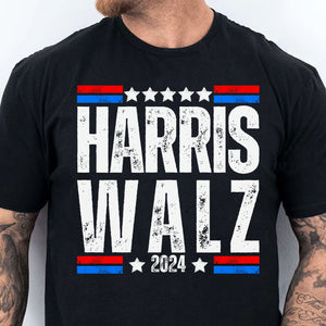 Harris Walz 2024 Shirt | Kamala Harris 2024 Shirt | Tim Walz Shirt | Democrat Shirt Dark T1252 - KH2