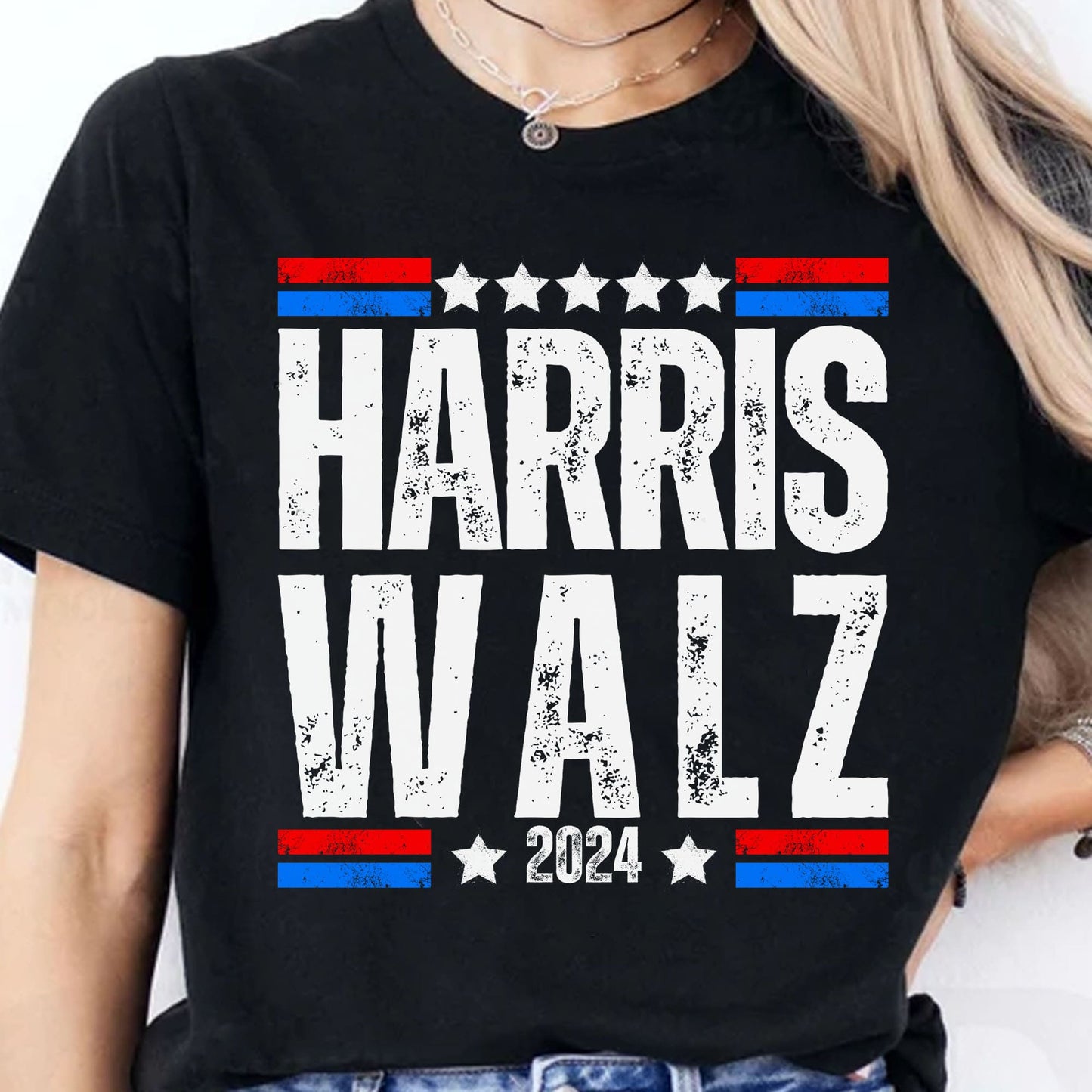 Harris Walz 2024 Shirt | Kamala Harris 2024 Shirt | Tim Walz Shirt | Democrat Shirt Dark T1252 - KH2