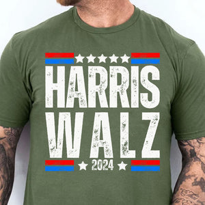 Harris Walz 2024 Shirt | Kamala Harris 2024 Shirt | Tim Walz Shirt | Democrat Shirt Dark T1252 - KH2