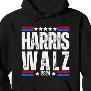 Harris Walz 2024 Shirt | Kamala Harris 2024 Shirt | Tim Walz Shirt | Democrat Shirt Dark T1252 - KH2