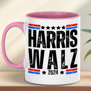 Harris Walz 2024 Mug | Kamala Harris 2024 Mug | Democrat White Mug T1252 - KH2