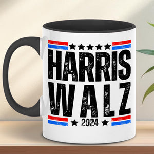 Harris Walz 2024 Mug | Kamala Harris 2024 Mug | Democrat White Mug T1252 - KH2