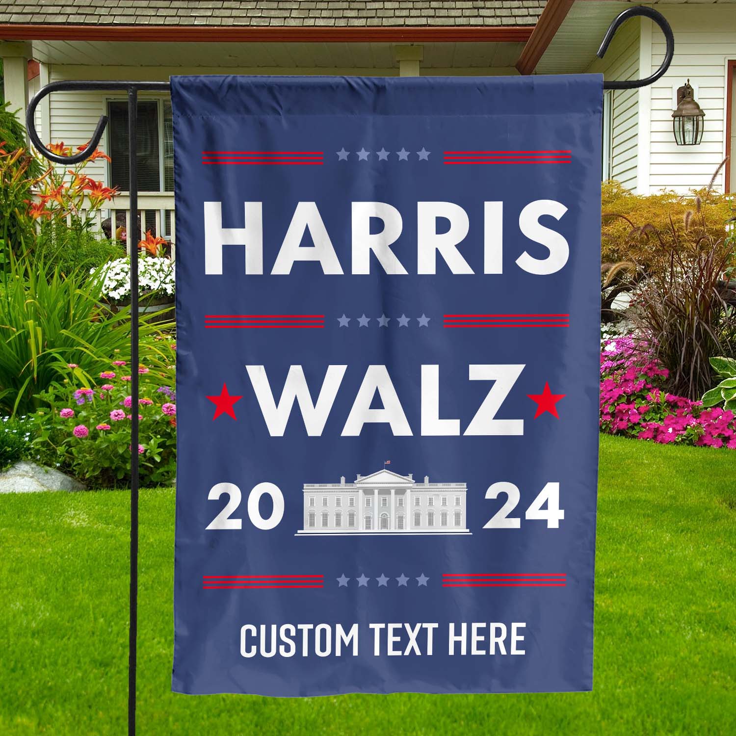 Harris Walz 2024 Flag | Kamala Harris 2024 Flag | Democrat Garden Flag House Flag T1253 - KH2