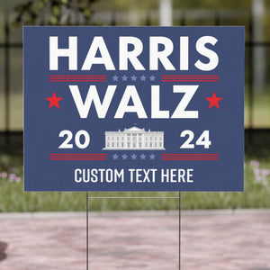 Harris Walz 2024 Yard Sign | Kamala Harris 2024 Yard Sign | Democrat Yard Sign T1253 - KH2