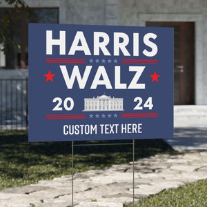 Harris Walz 2024 Yard Sign | Kamala Harris 2024 Yard Sign | Democrat Yard Sign T1253 - KH2