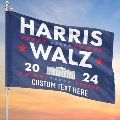 Harris Walz 2024 Flag | Kamala Harris 2024 Flag | Democrat Garden Flag House Flag T1253 - KH2