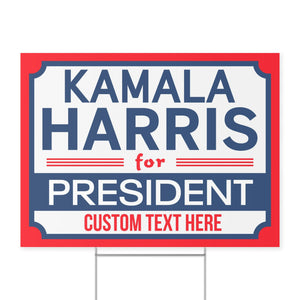 Kamala Harris For President Yard Sign | Kamala Harris 2024 Yard Sign | Democrat Yard Sign T1256 - KH2