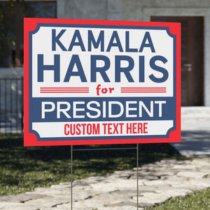 Kamala Harris For President Yard Sign | Kamala Harris 2024 Yard Sign | Democrat Yard Sign T1256 - KH2