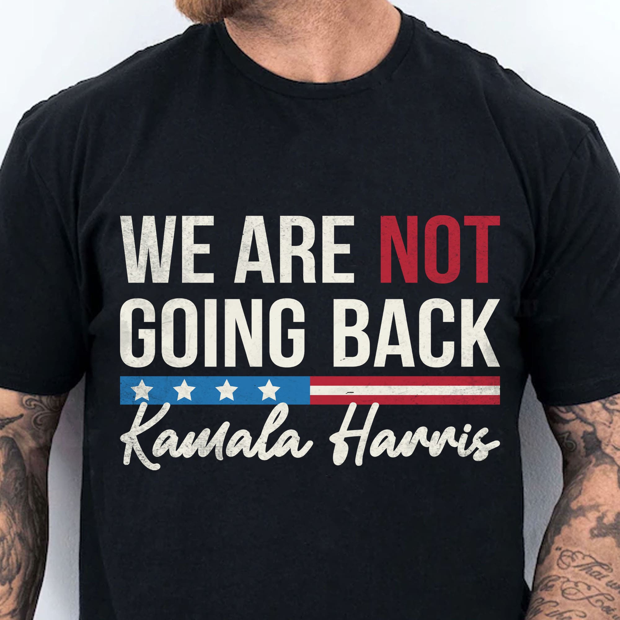 We Are Not Going Back Shirt | Kamala Harris 2024 Shirt | Democrat Shirt Dark T1259 - KH2