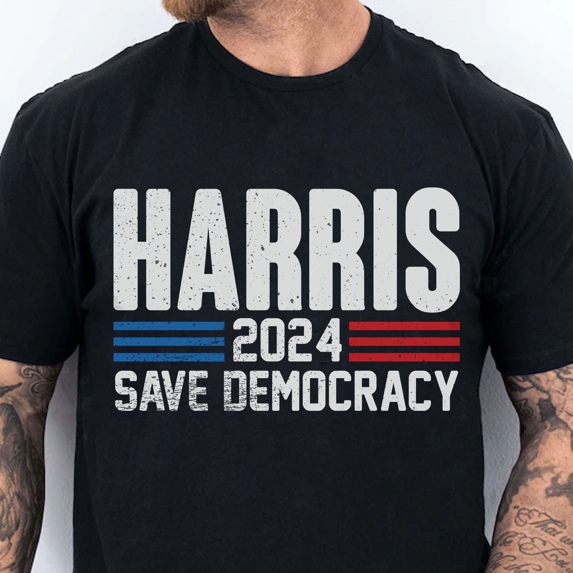 Harris Save Democracy Shirt | Kamala Harris 2024 Shirt | Democrat Shirt Dark T1261 - KH2