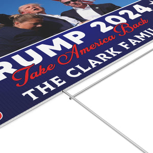 Trump Fight 2024 Yard Sign | Legends Never Die | Trump Supporters Yard Sign C1264 - GOP