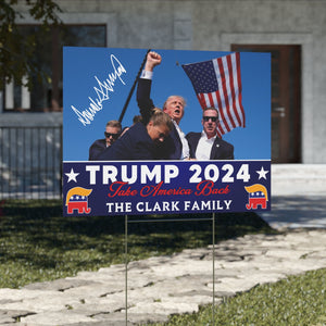 Trump Fight 2024 Yard Sign | Legends Never Die | Trump Supporters Yard Sign C1264 - GOP