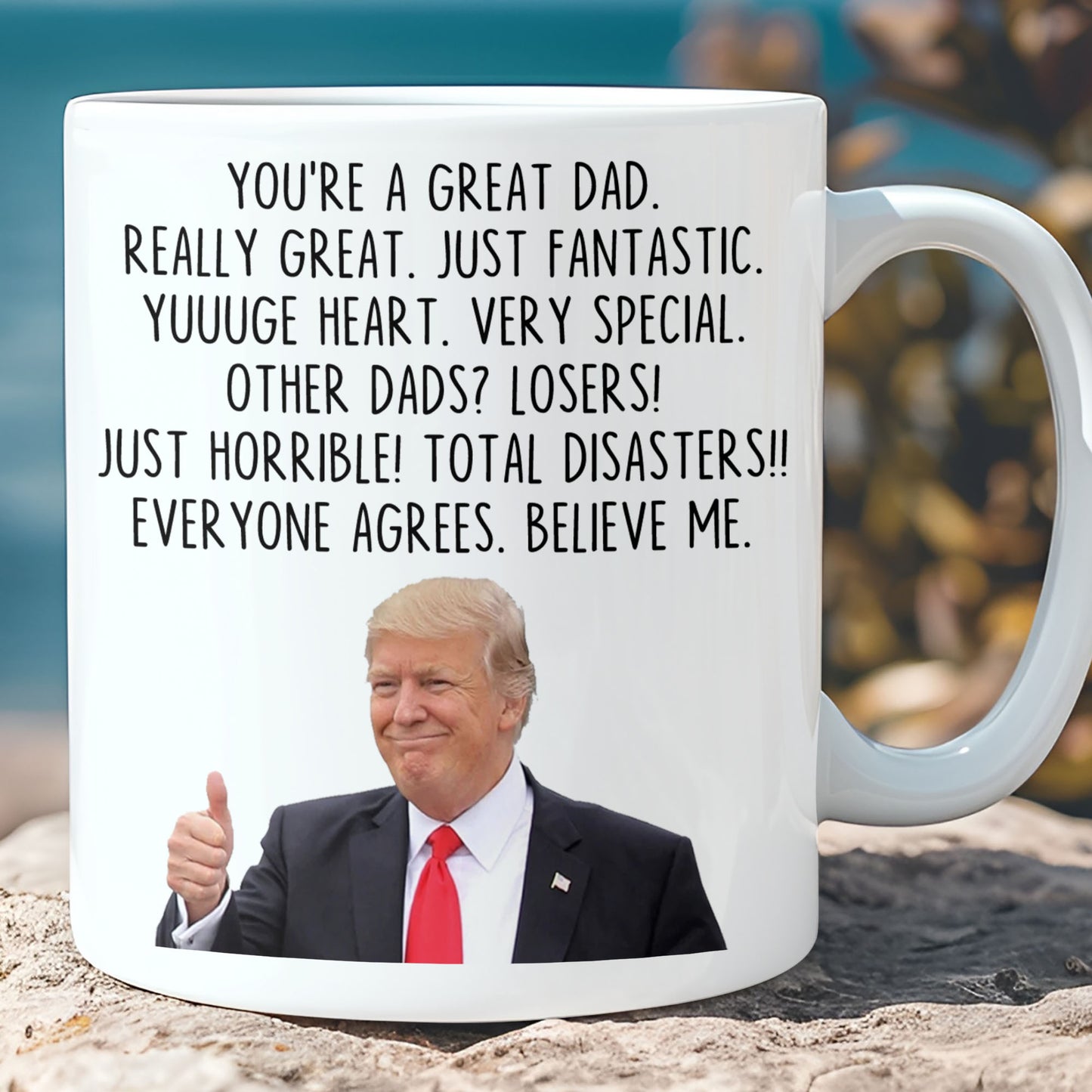 Funny Trump Custom Word Coffee Mug | President Donald Trump Themed Gag Gift | Gift from Wife Son Daughter C1266 - GOP