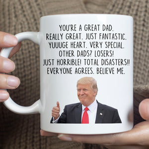 Funny Trump Custom Word Coffee Mug | President Donald Trump Themed Gag Gift | Gift from Wife Son Daughter C1266 - GOP