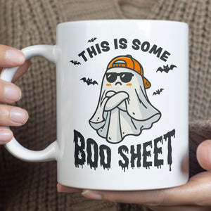 This Is Some Boo Sheet, Ghost Boo Sheet Mug, Puff Ghost Mug, Halloween Mug T1281