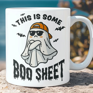 This Is Some Boo Sheet, Ghost Boo Sheet Mug, Puff Ghost Mug, Halloween Mug T1281