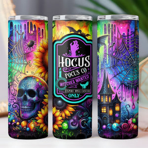 Hocus Pocus Tumbler, Witchy Spooky Season Tumbler, Halloween Skinny Tumbler T1282