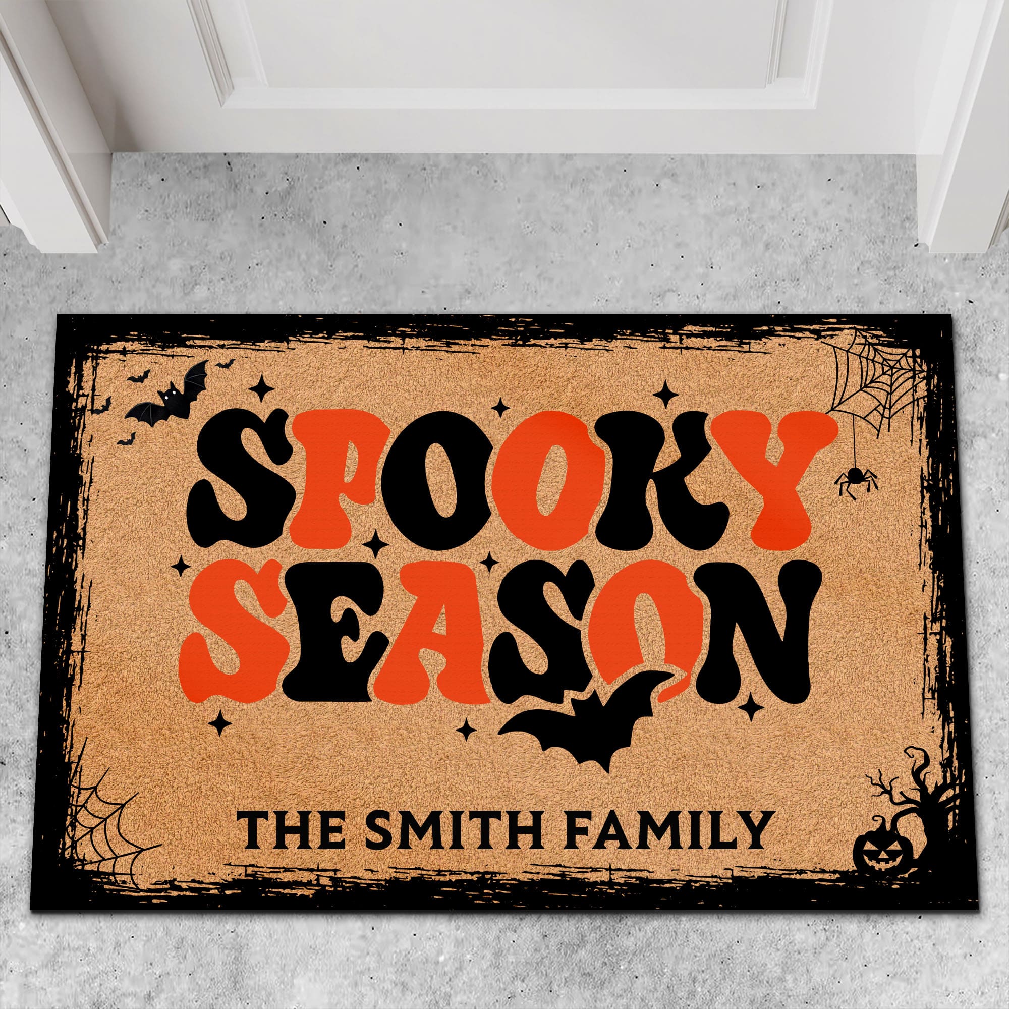 Spooky Season Doormat, Halloween Welcome Mat, Halloween Doormat T1287