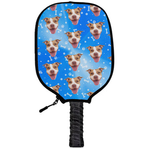 Customized Photo Pickleball Cover, Put Your Dog Cat on a Personalized Pickleball Cover, Live Preview Upload Photo C1290