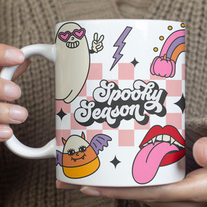 Spooky Season Mug, Cute Halloween Mug, Funny Halloween Mug T1296