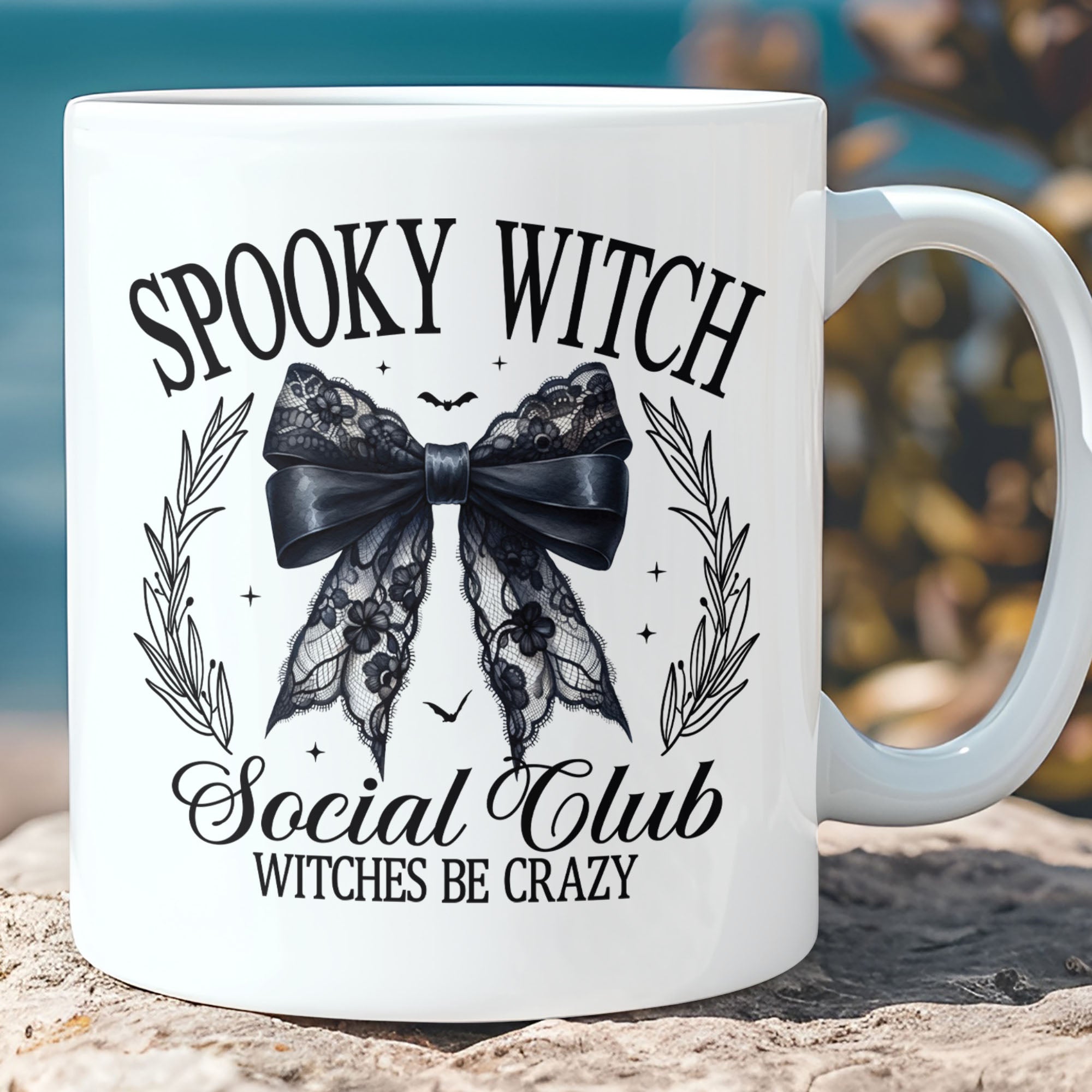 Spooky Witch Social Club Mug, Witches Halloween Mug, Halloween Mug T1305