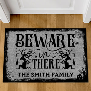 Beware In There Doormat, Halloween Welcome Mat, Spooky Halloween Doormat T1310