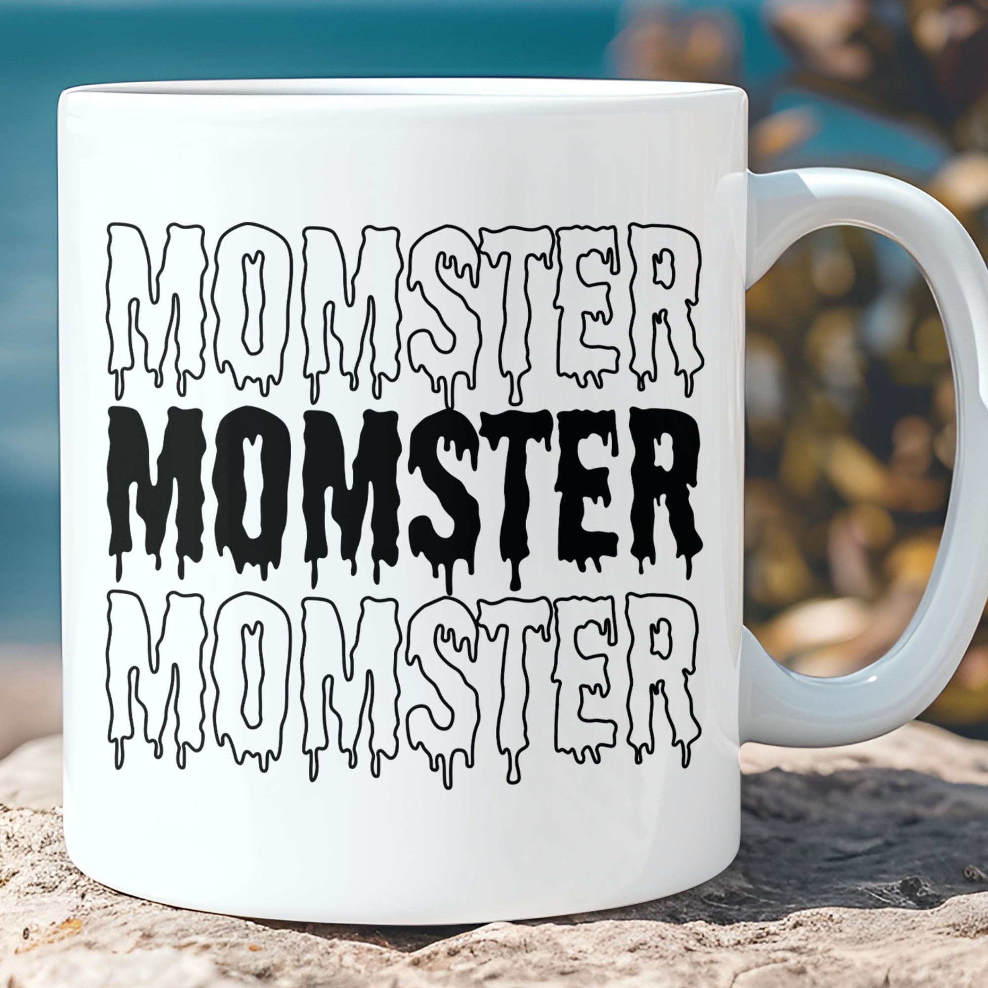 Momster Mug, Funny Halloween Mug, Gift For Mom, Halloween Mug T1326