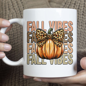 Fall Vibes Pumpkin Mug, Funny Halloween Mug, Fall Halloween Season Mug, Halloween Mug T1331