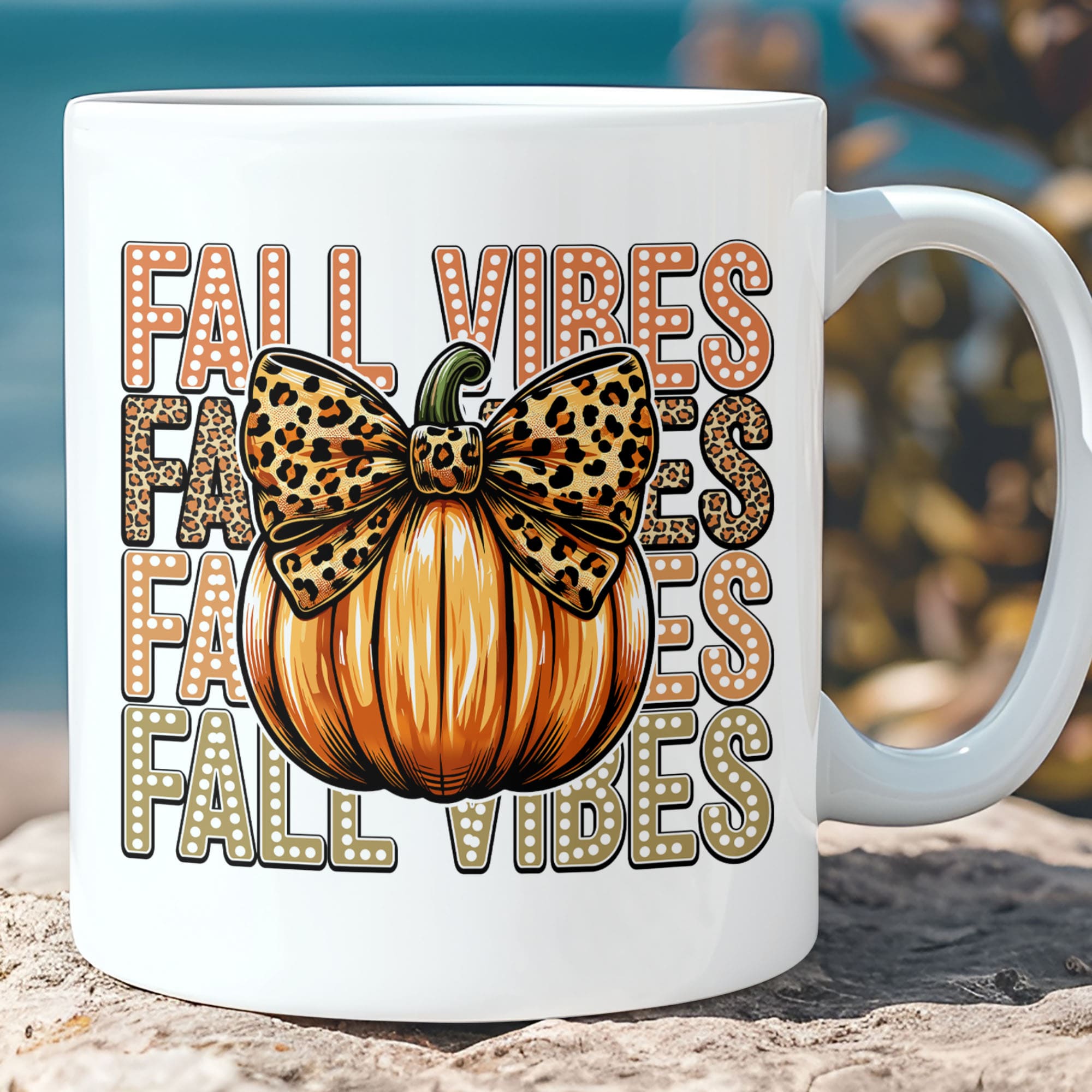 Fall Vibes Pumpkin Mug, Funny Halloween Mug, Fall Halloween Season Mug, Halloween Mug T1331