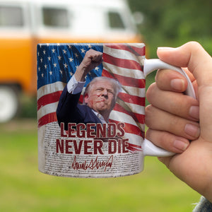 Legends Never Die Mug | We The People Mug | Trump 2024 Mug | Trump Fight 2024 Mug C1334 - GOP