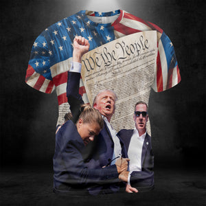 Legends Never Die Unisex 3D T-Shirt | We The People Shirt | Trump Fight Shirt | Trump Supporters All-Over Printed T-Shirt C1334 - GOP