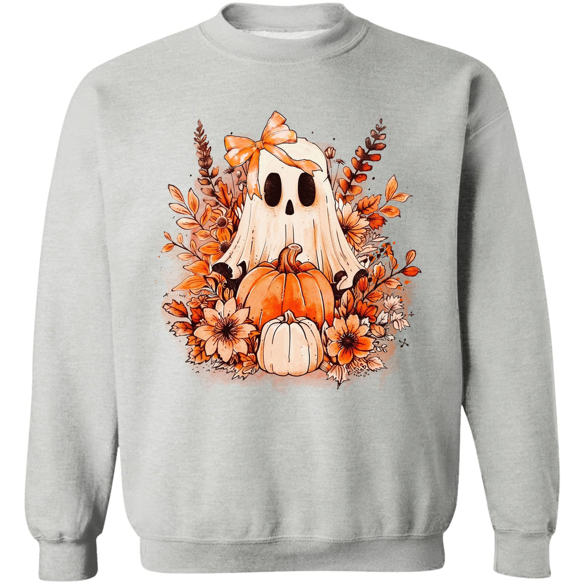 Retro Ghost Pumpkin, Spooky Ghost Shirt, Fall Halloween Shirt, Halloween Sweatshirt T1337