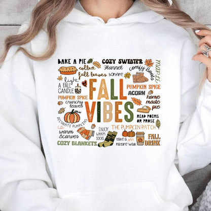 Retro Fall Vibes Shirt, Autumn Season Shirt, Fall Shirt, Halloween Shirt, Halloween Sweatshirt T1338