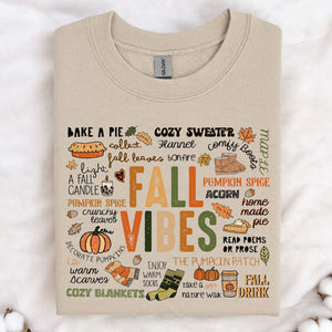 Retro Fall Vibes Shirt, Autumn Season Shirt, Fall Shirt, Halloween Shirt, Halloween Sweatshirt T1338