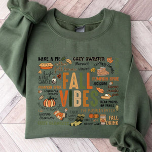 Retro Fall Vibes Shirt, Autumn Season Shirt, Fall Shirt, Halloween Shirt, Halloween Sweatshirt T1338