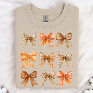 Retro Fall Pumpkin Bow Shirt, Fall Season Shirt, Fall Autumn Shirt, Halloween Shirt, Halloween Sweatshirt T1339