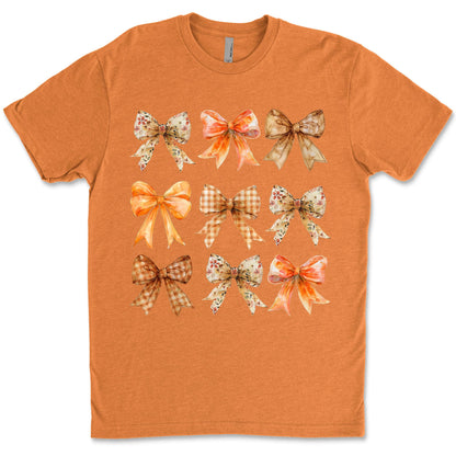 Retro Fall Pumpkin Bow Shirt, Fall Season Shirt, Fall Autumn Shirt, Halloween Shirt, Halloween Sweatshirt T1339