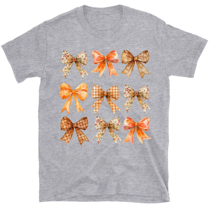 Retro Fall Pumpkin Bow Shirt, Fall Season Shirt, Fall Autumn Shirt, Halloween Shirt, Halloween Sweatshirt T1339