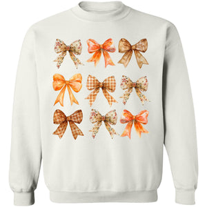 Retro Fall Pumpkin Bow Shirt, Fall Season Shirt, Fall Autumn Shirt, Halloween Shirt, Halloween Sweatshirt T1339