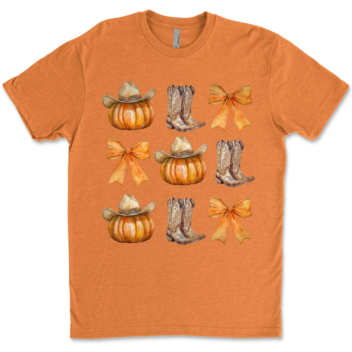 Western Fall Pumpkin Bowtie Shirt, Fall Season Shirt, Fall Autumn Shirt, Halloween Shirt, Halloween Sweatshirt T1340