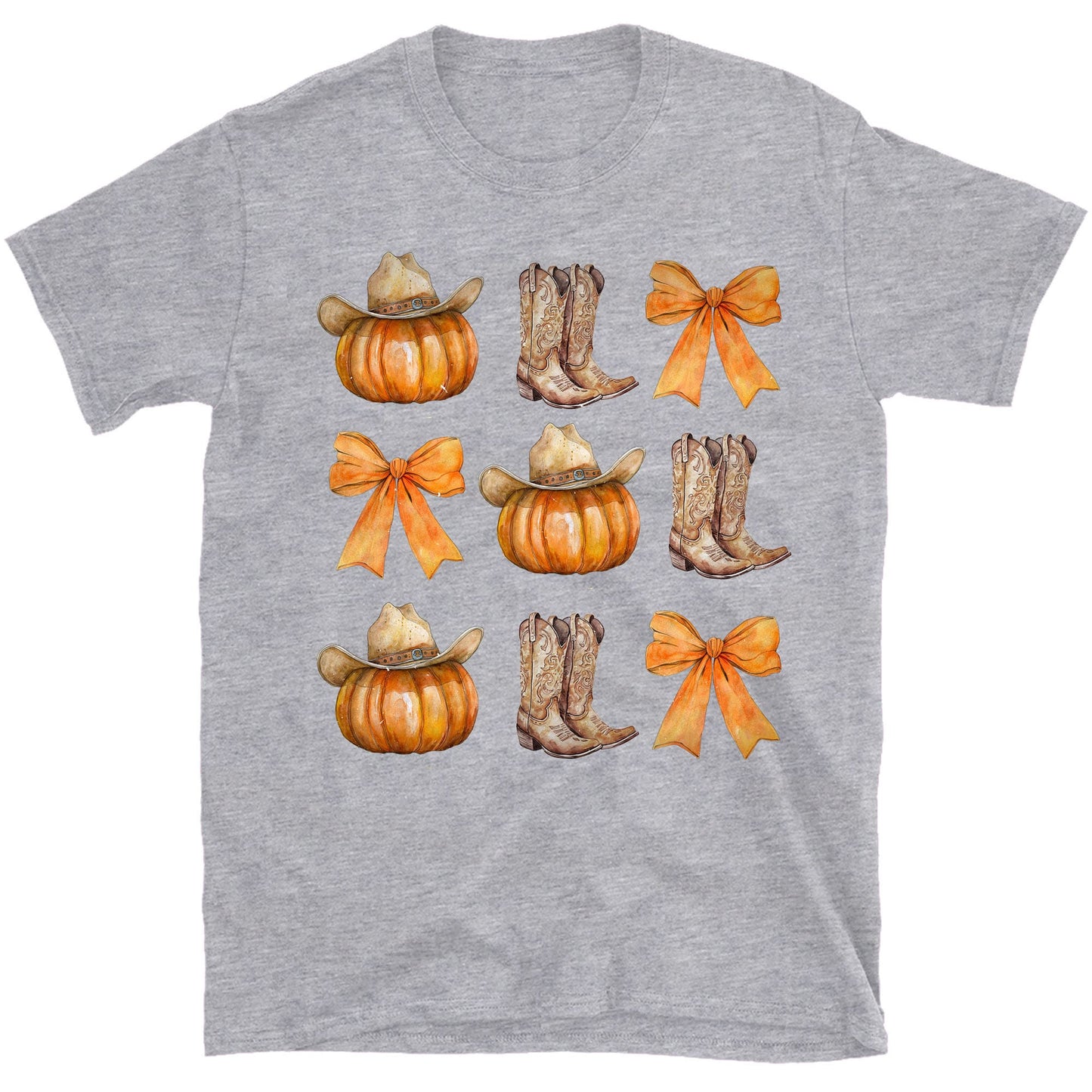 Western Fall Pumpkin Bowtie Shirt, Fall Season Shirt, Fall Autumn Shirt, Halloween Shirt, Halloween Sweatshirt T1340