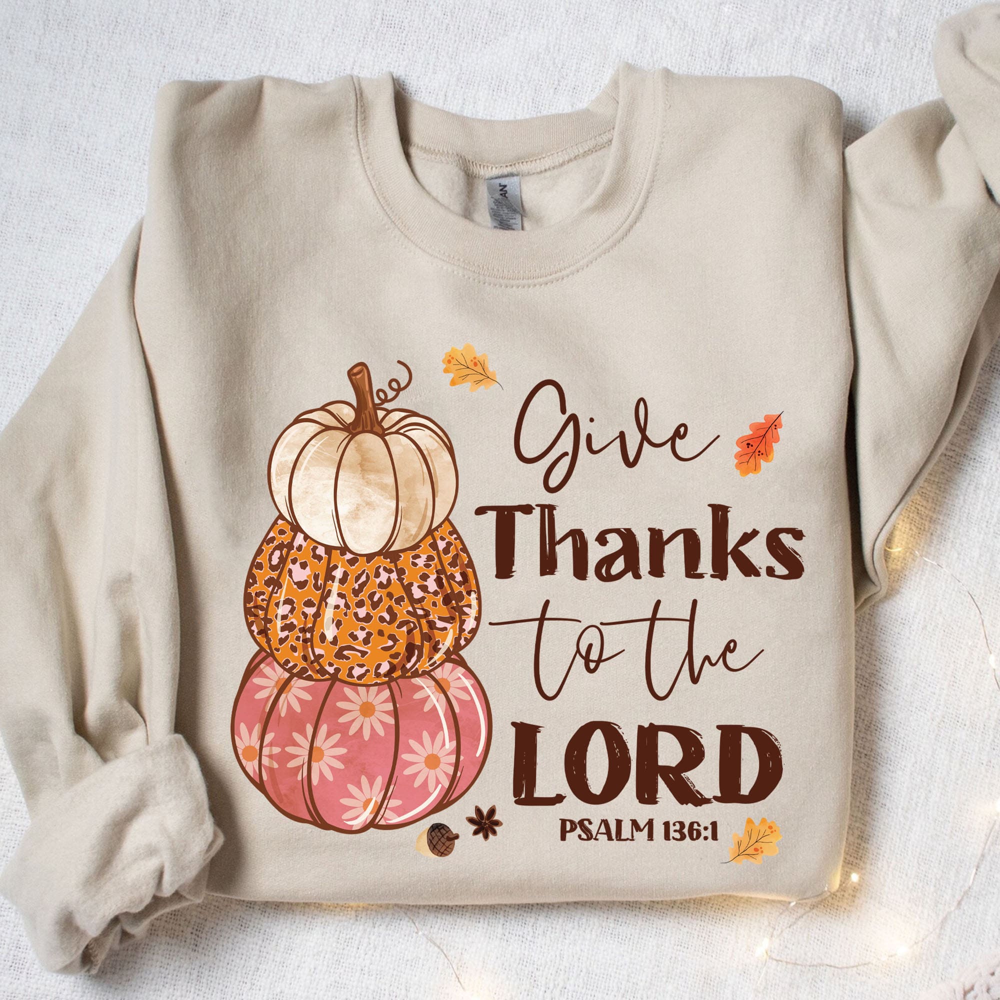 Give Thanks To The Lord Shirt, Fall Season Shirt, Fall Autumn Shirt, Halloween Shirt, Halloween Sweatshirt T1342