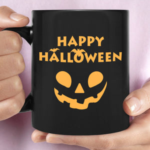 Happy Halloween Mug, Spooky Halloween Mug, Fall Halloween Season Black Mug T1343