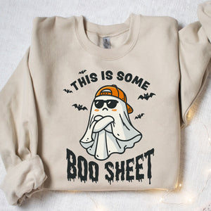 This Is Some Boo Sheet, Cute Ghost Shirt, Funny Halloween Shirt, Halloween Sweatshirt T1346