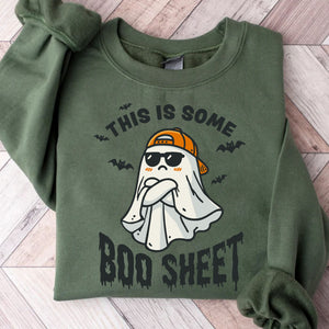 This Is Some Boo Sheet, Cute Ghost Shirt, Funny Halloween Shirt, Halloween Sweatshirt T1346