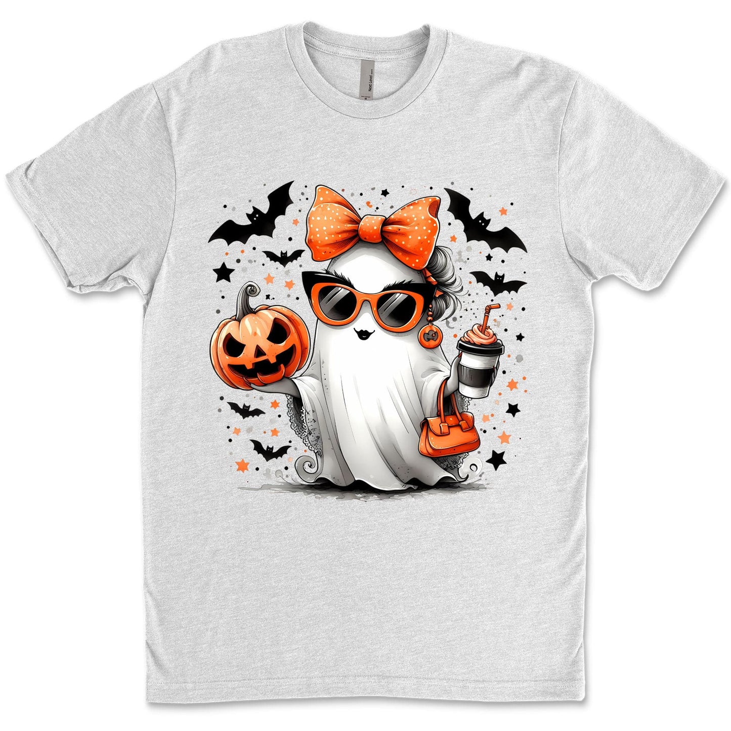 Stylish Fashion Ghost Girl, Cute Ghost Shirt, Halloween Shirt, Cute Halloween Sweatshirt T1347
